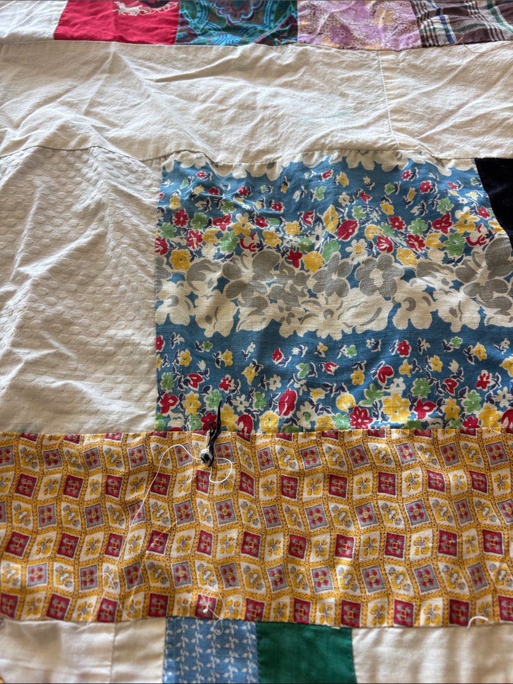 Patchwork quilt top - Picture 11 of 14